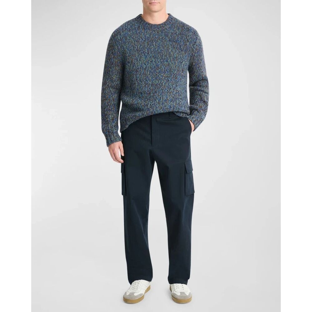 VINCE Pants Mens Size 34 Navy Straight Leg Chino Cargo Pocket LOUIE $265